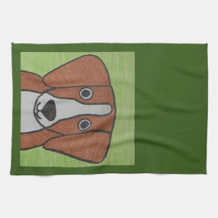 Cute Beagle Kitchen Towel