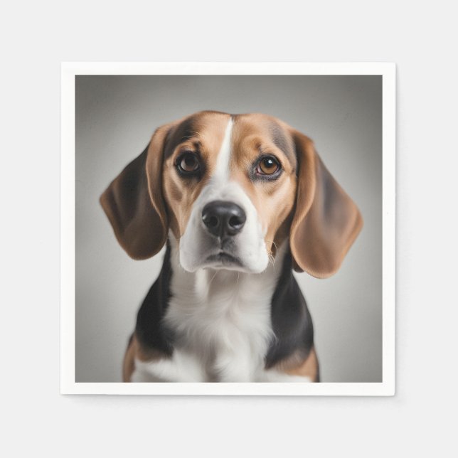 Cute Beagle Napkin (Front)