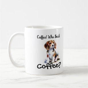 Cute '' Beagle Pup Brown personaize Coffee Mug