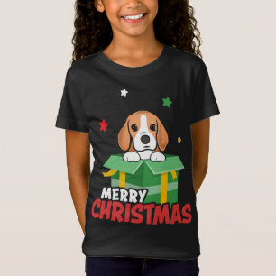 Cute Beagle Santa Dog Lovers Merry Christmas Xmas T-Shirt
