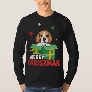 Cute Beagle Santa Dog Lovers Merry Christmas Xmas T-Shirt
