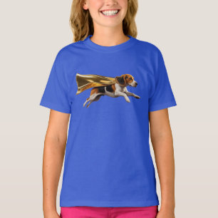 Cute Beagle Superhero Kid's T-Shirt