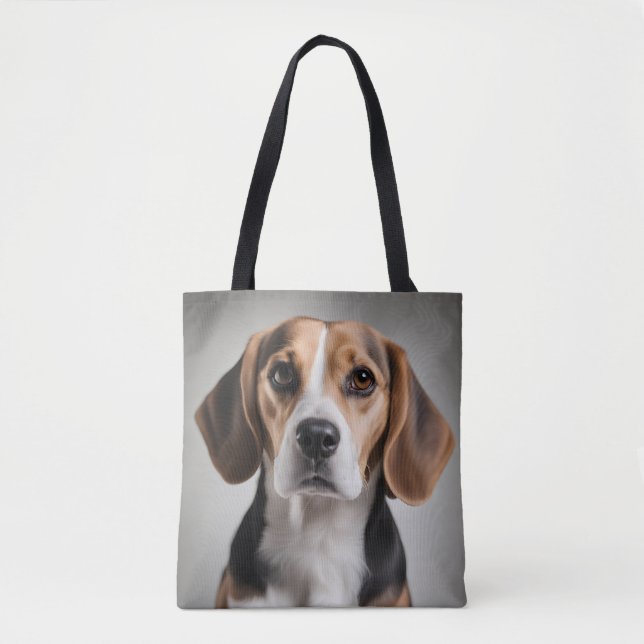 Cute Beagle Tote Bag (Front)