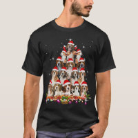 Cute Beagles Christmas Tree Dog Santa Xmas Funny P