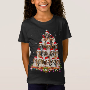 Cute Beagles Christmas Tree Dog Santa Xmas Funny P T-Shirt