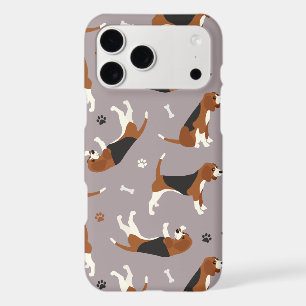 Cute Beagles Paws and Bones Grey Case-Mate iPhone