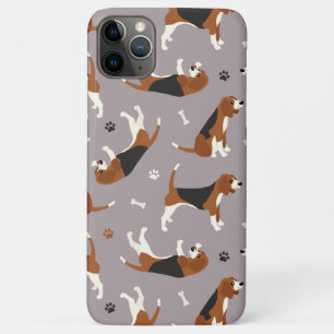 Cute Beagles Paws and Bones Grey Case-Mate iPhone  Case