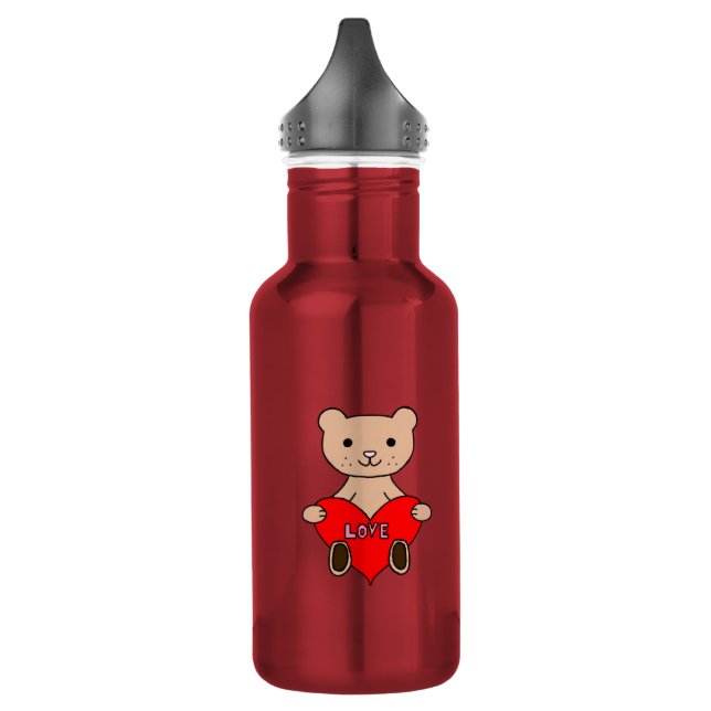 Cute bear 532 ml water bottle (Left)
