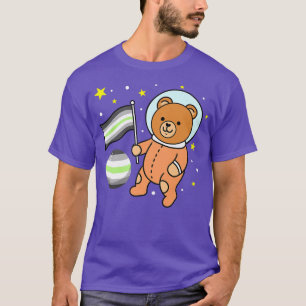 Cute Bear Astronaut Agender Pride Premium T-Shirt