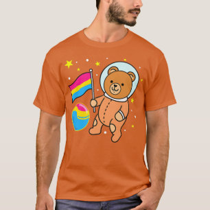 Cute Bear Astronaut Pan Pride Premium  T-Shirt