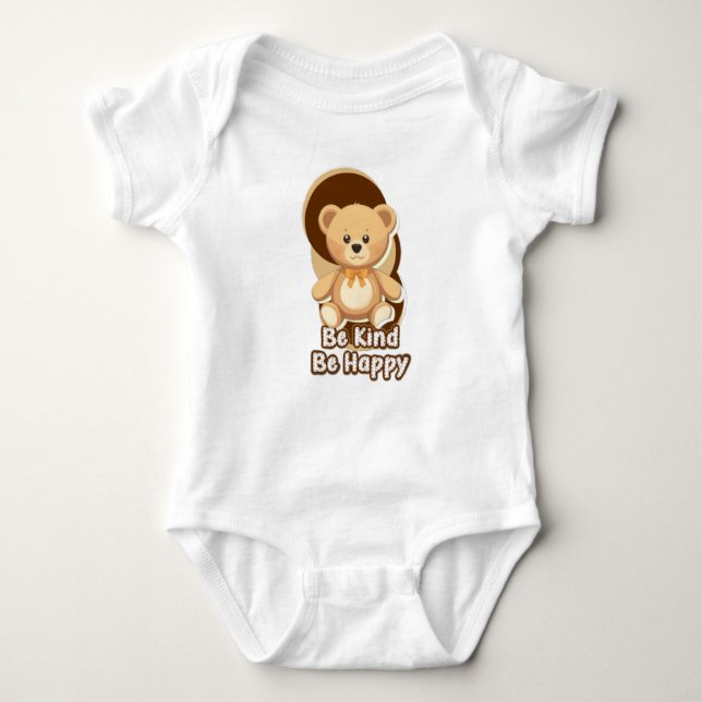 Cute Bear Baby Bodysuit (Front)