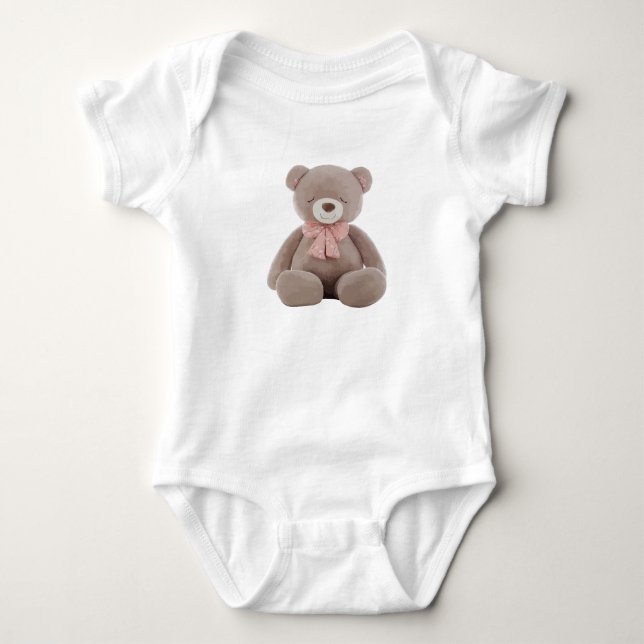 Cute Bear  Baby Bodysuit (Front)