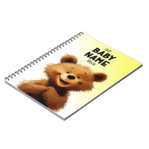 Cute Bear Baby Name Book