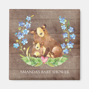 Cute Bear Baby Shower Favour  Magnet