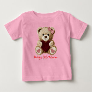 cute bear baby's first valentines bodysuit T-Shirt