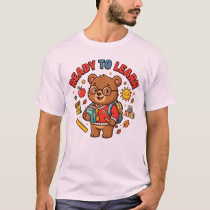 Cute Bear Back to School Learning Classroom Teache T-Shirt