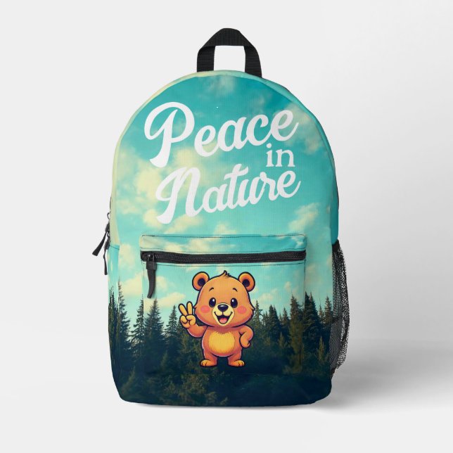 Cute bear bag pack design (Front)