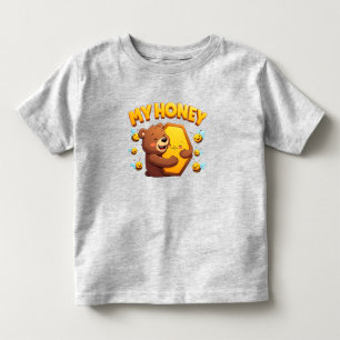 🍯 Cute Bear Bee Gift For Little Kids Birthday 🐻 Toddler T-Shirt
