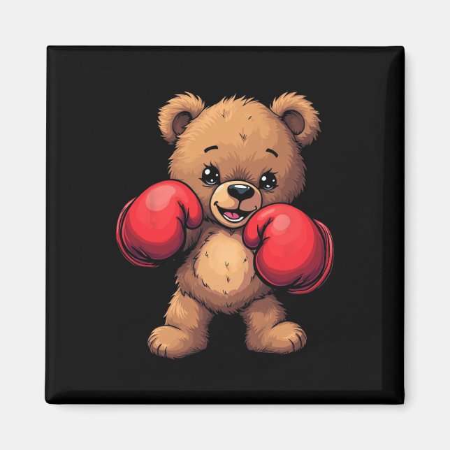 Cute Bear Boxing Gloves  Magnet (Front)