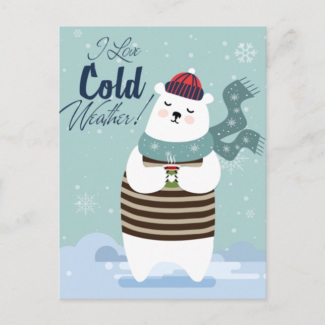 Cute  Bear Calendar 2025 Postcard (Front)
