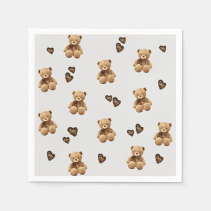 cute bear cartoon pattern napkin