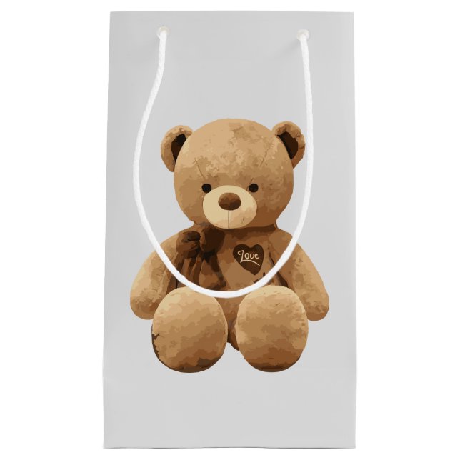 cute bear cartoon pattern small gift bag (Front)