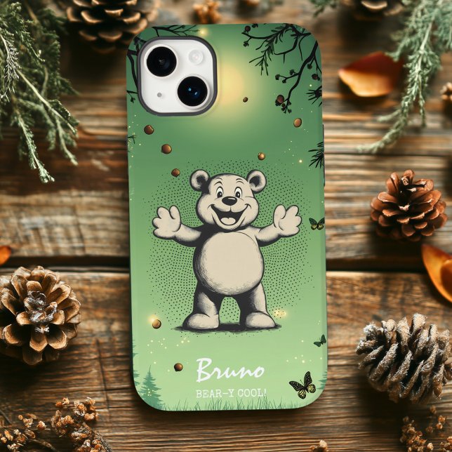 Cute Bear Charm - Wild & Playful Vibes Case-Mate iPhone Case (Creator Uploaded)