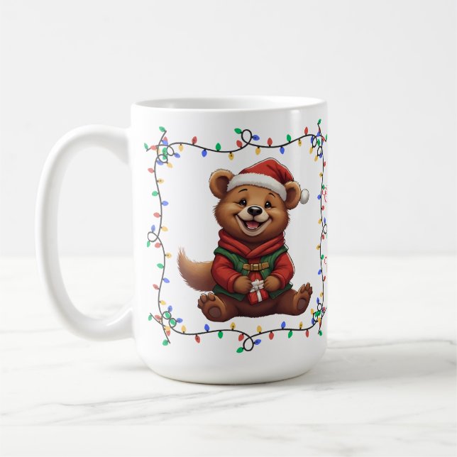 Cute bear Christmas Mug (Left)