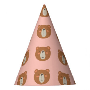 Cute Bear colourful  party hat