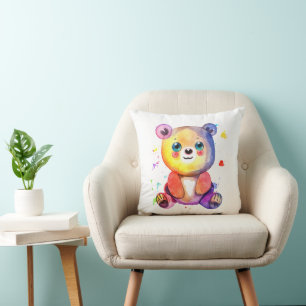 Cute Bear Cool Teddy positive Cushion