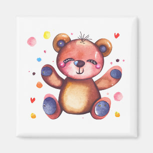 Cute Bear Cool Teddy positive Magnet