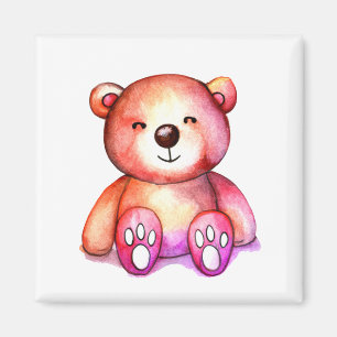 Cute Bear Cool Teddy positive Magnet