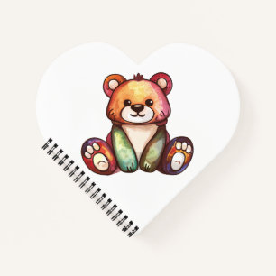 Cute Bear Cool Teddy positive Notebook