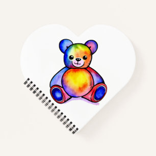 Cute Bear Cool Teddy positive Notebook