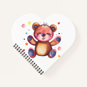 Cute Bear Cool Teddy positive Notebook