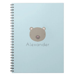 Cute Bear Custom Notebook