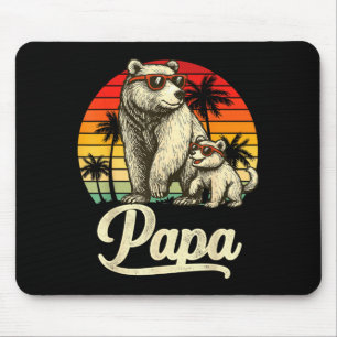 Cute Bear Dad Jokes Meme Animal Lovers Papa Mouse Pad