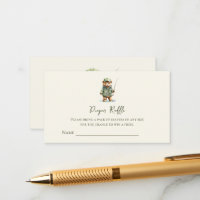 Cute Bear Fishing Diaper Raffle Ticket