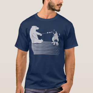 Cute Bear Grilling Barbecue Wildlife Nature T-Shirt