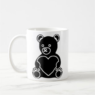 Cute Bear Heart Love Coffee Mug
