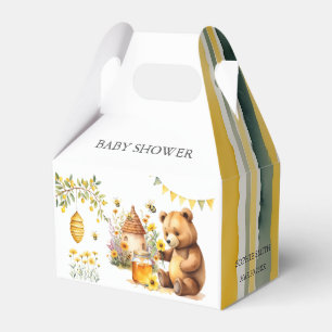 Cute Bear Honey Bee Hive Baby Shower Favour Box
