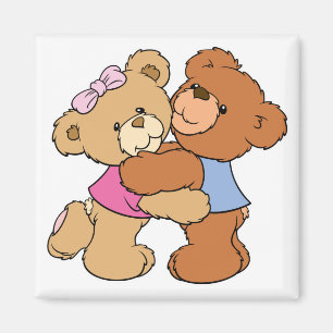 Cute Bear Hug Bears Magnet