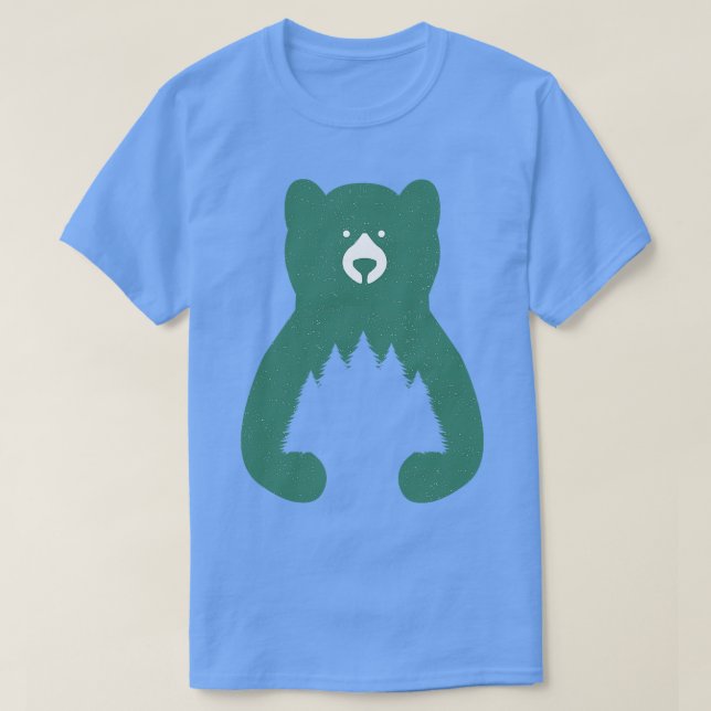 cute bear hugging trees T-Shirt (Design Front)