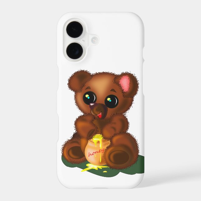 Cute Bear iPhone Case (Back)