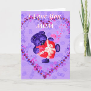 Cute Bear Mother's Day Card I Love You Mum