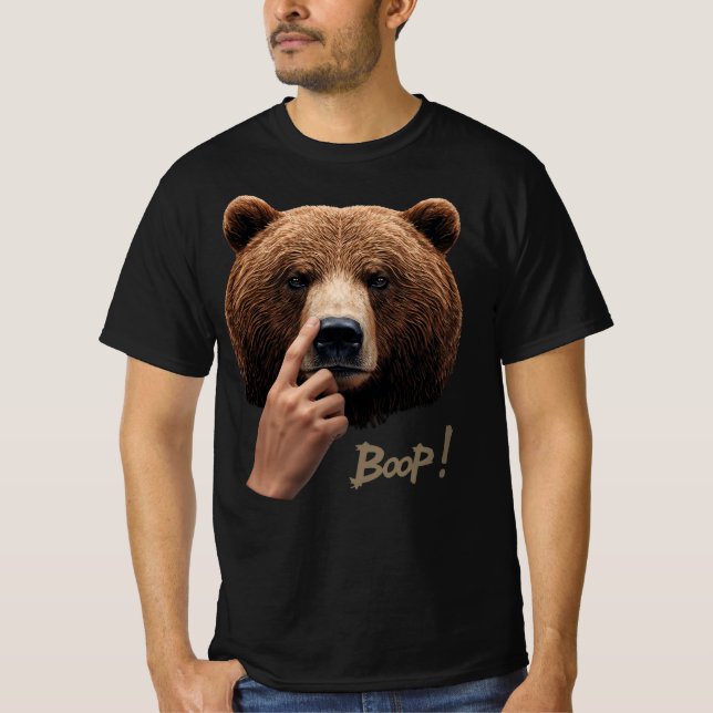 Cute Bear Nose Boop Tee – Boop! (Front)