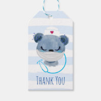 Cute Bear Nurse Wearing a Mask Thank You