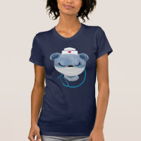 Cute Bear Nurse Wearing a Medical Mask