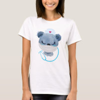 Cute Bear Nurse wearing a Protective Mask