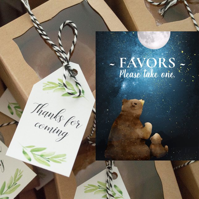 Cute Bear Over The Moon Favors Poster (Creator Uploaded)